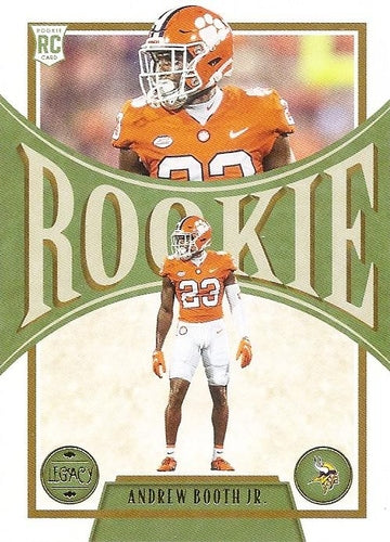 #184 Andrew Booth Jr. - Minnesota Vikings - 2022 Panini Legacy Football