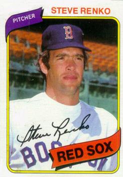 #184 Steve Renko - Boston Red Sox - 1980 Topps Baseball