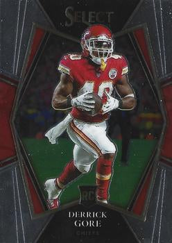 #184 Derrick Gore - Kansas City Chiefs - 2021 Panini Select Football