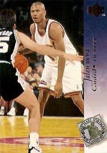 #184 Jalen Rose - Denver Nuggets - 1994-95 Upper Deck Basketball