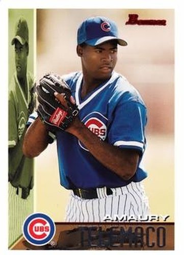 #184 Amaury Telemaco - Chicago Cubs - 1995 Bowman Baseball