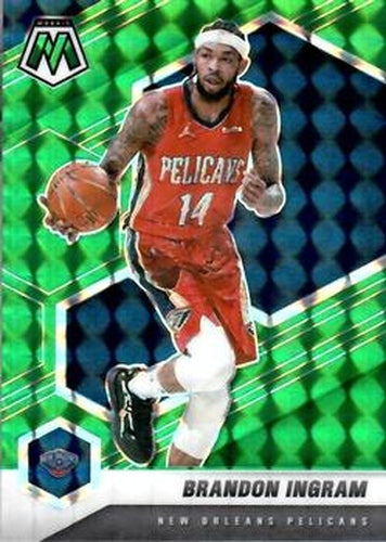 #184 Brandon Ingram - New Orleans Pelicans - 2020-21 Panini Mosaic - Mosaic Green Basketball