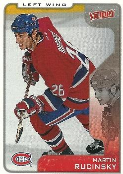 #184 Martin Rucinsky - Montreal Canadiens - 2001-02 Upper Deck Victory Hockey