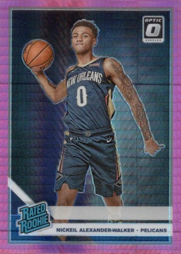 #184 Nickeil Alexander-Walker - New Orleans Pelicans - 2019-20 Donruss Optic - Hyper Pink Basketball