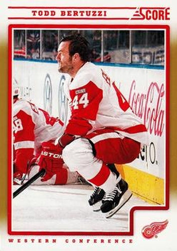 #184 Todd Bertuzzi - Detroit Red Wings - 2012-13 Score - Gold Rush Hockey