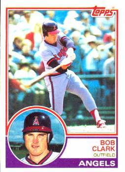 #184 Bob Clark - California Angels - 1983 Topps Baseball