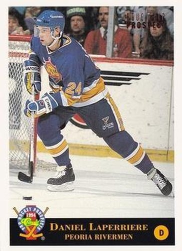 #184 Dan Laperriere - Peoria Rivermen - 1994 Classic Pro Hockey Prospects Hockey