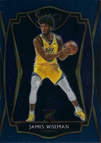 #184 James Wiseman - Golden State Warriors - 2020-21 Panini Select - Blue Basketball