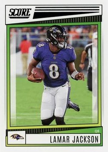 #184 Lamar Jackson - Baltimore Ravens - 2022 Score Football