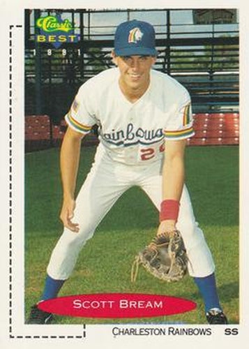 #184 Scott Bream - Charleston Rainbows - 1991 Classic Best Baseball