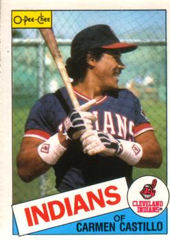 #184 Carmen Castillo - Cleveland Indians - 1985 O-Pee-Chee Baseball