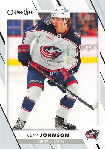 #184 Kent Johnson - Columbus Blue Jackets - 2023-24 O-Pee-Chee Hockey