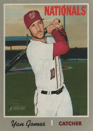 #184 Yan Gomes - New York Mets - 2019 Topps Heritage Baseball
