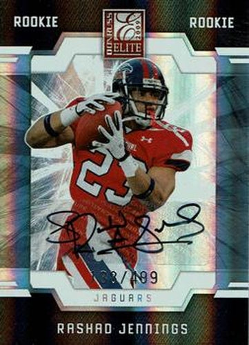 #184 Rashad Jennings - Jacksonville Jaguars - 2009 Donruss Elite Football