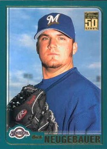 #T184 Nick Neugebauer - Milwaukee Brewers - 2001 Topps Traded & Rookies Baseball