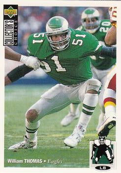 #185 William Thomas - Philadelphia Eagles - 1994 Collector's Choice Football