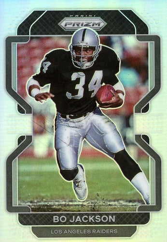 #185 Bo Jackson - Los Angeles Raiders - 2021 Panini Prizm - Silver Football
