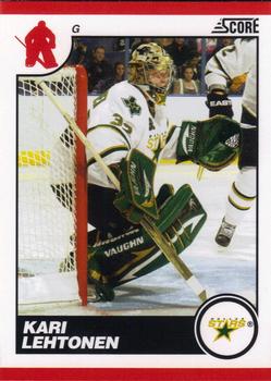 #185 Kari Lehtonen - Dallas Stars - 2010-11 Score Hockey