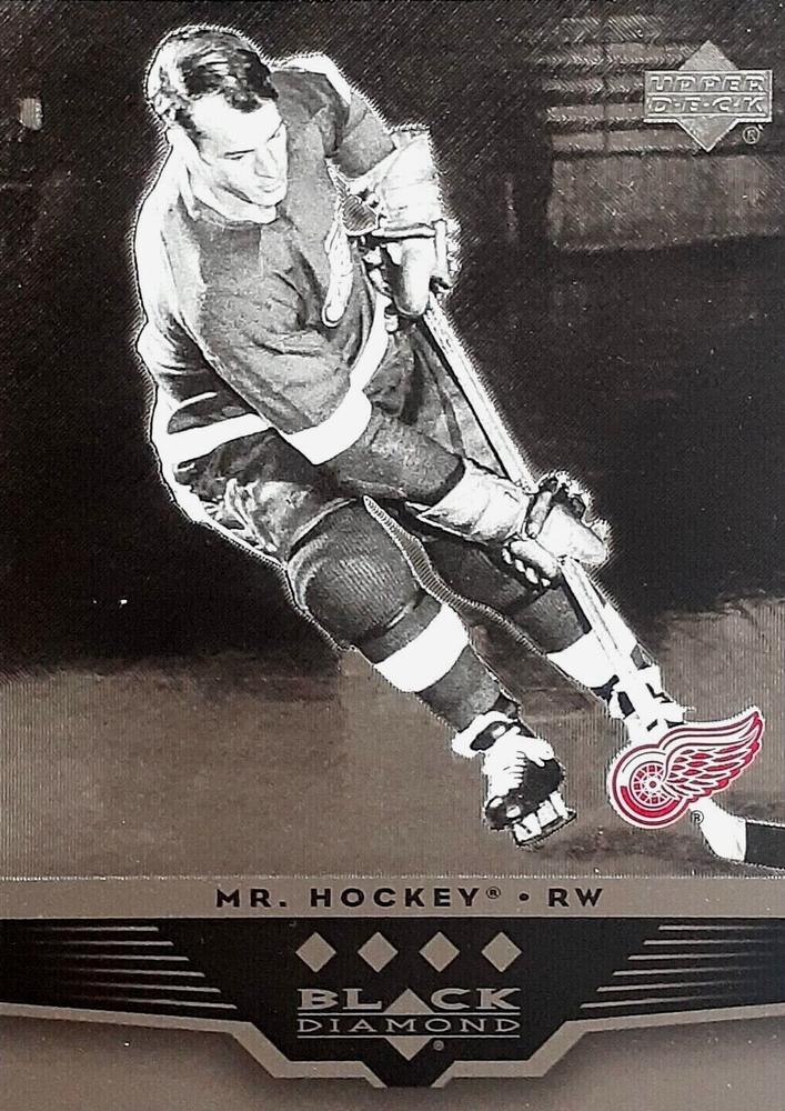 #185 Gordie Howe - Detroit Red Wings - 2005-06 Upper Deck Black Diamond Hockey