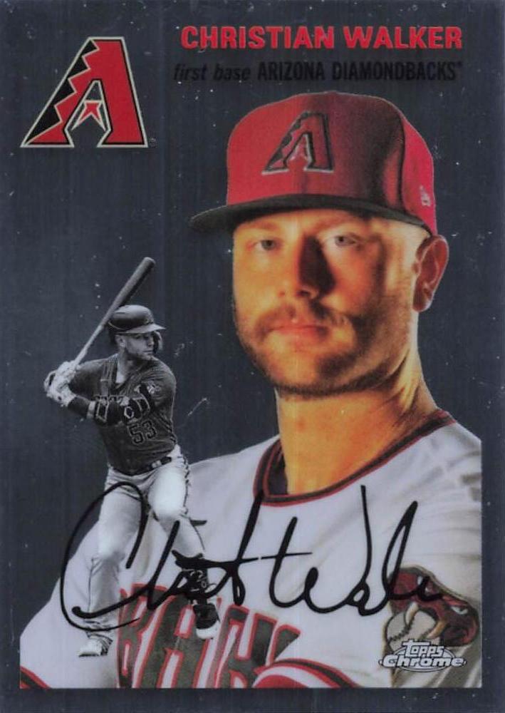 #185 Christian Walker - Arizona Diamondbacks - 2023 Topps Chrome Platinum Anniversary Baseball