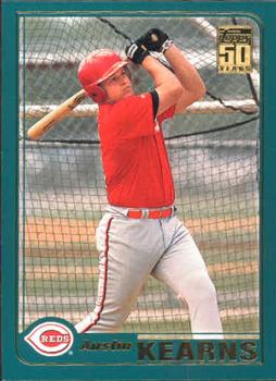 #T185 Austin Kearns - Cincinnati Reds - 2001 Topps Traded & Rookies Baseball