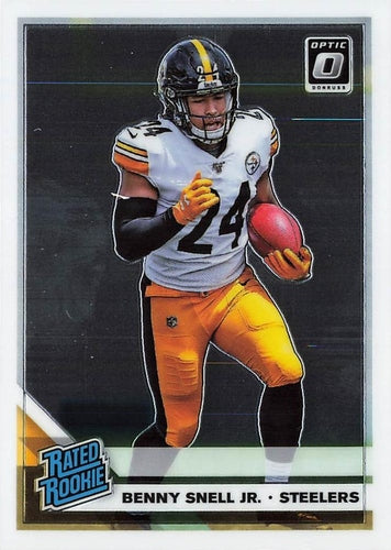 #185 Benny Snell Jr. - Pittsburgh Steelers - 2019 Donruss Optic Football