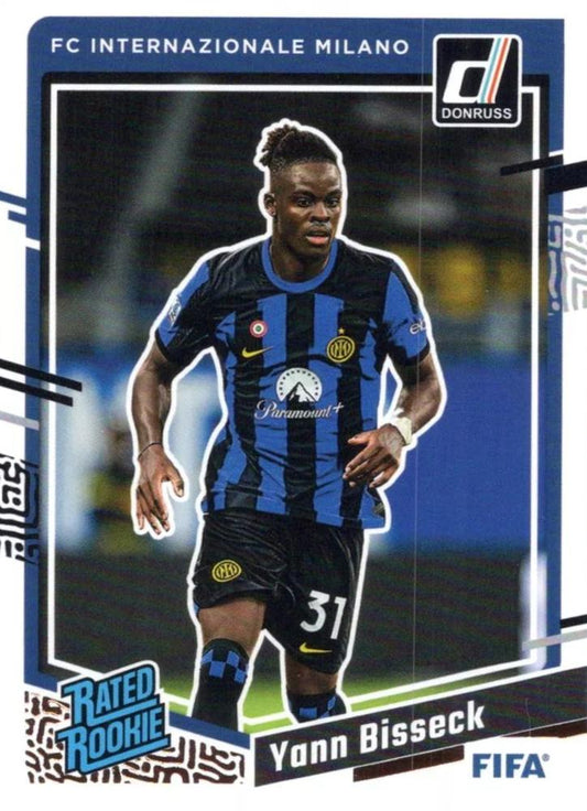 #185 Yann Bisseck - Inter Milan - 2023-24 Donruss Soccer