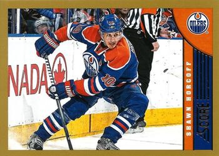 #185 Shawn Horcoff - Edmonton Oilers - 2013-14 Score - Gold Hockey