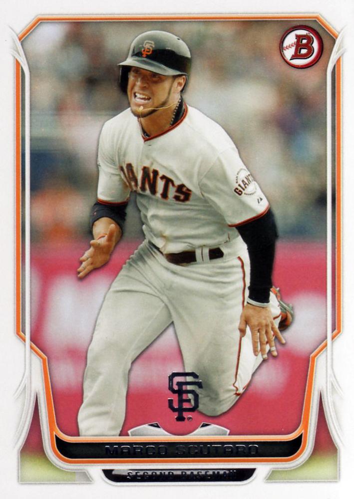#185 Marco Scutaro - San Francisco Giants - 2014 Bowman Baseball