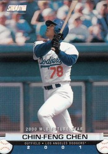 #185 Chin-Feng Chen - Los Angeles Dodgers - 2001 Stadium Club Baseball