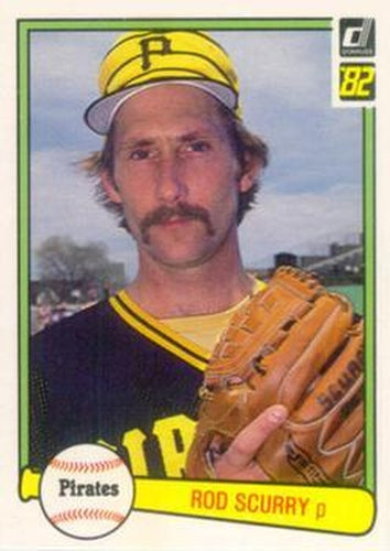 #185 Rod Scurry - Pittsburgh Pirates - 1982 Donruss Baseball