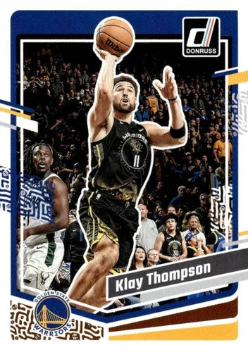 #185 Klay Thompson - Golden State Warriors - 2023-24 Donruss Basketball