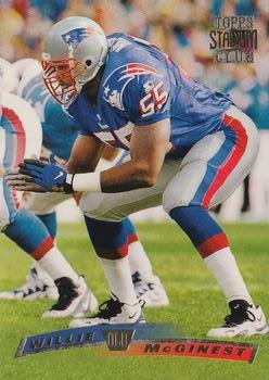 #185 Willie McGinest - New England Patriots - 1996 Stadium Club Football