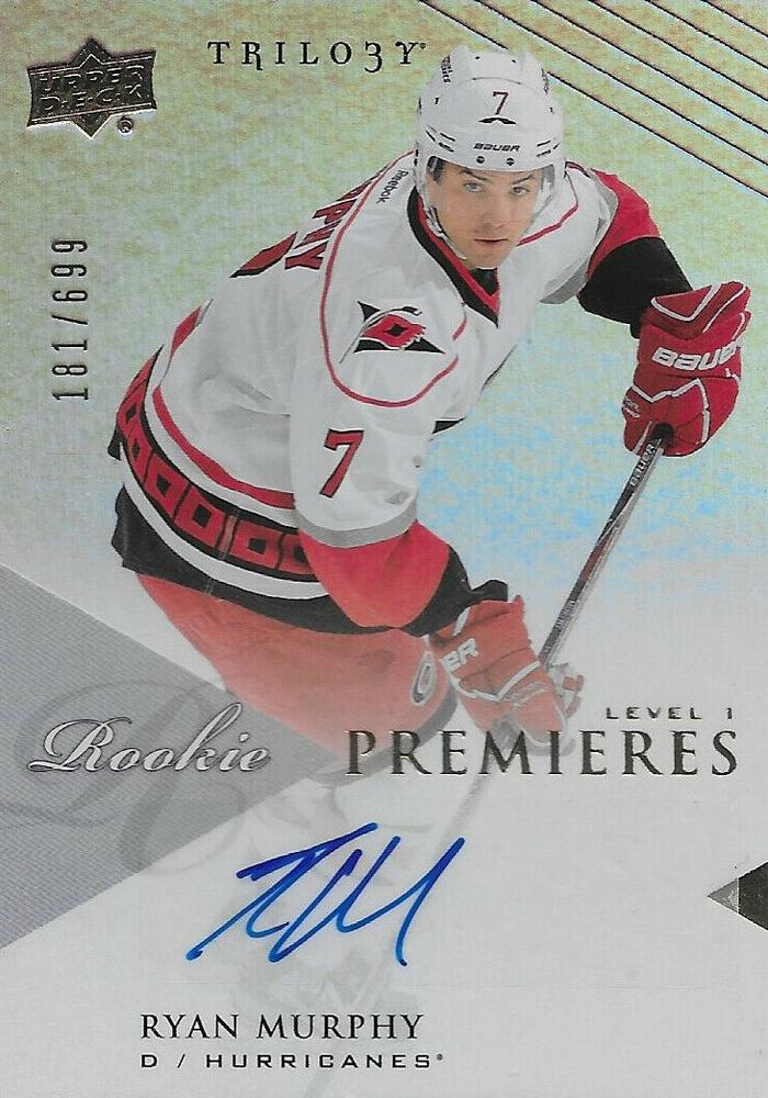 #185 Ryan Murphy - Carolina Hurricanes - 2013-14 Upper Deck Trilogy Hockey