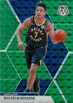 #185 Malcolm Brogdon - Indiana Pacers - 2019-20 Panini Mosaic - Green Prizm Basketball