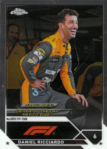 #185 Daniel Ricciardo - McLaren F1 Team - 2023 Topps Chrome Formula 1 Racing
