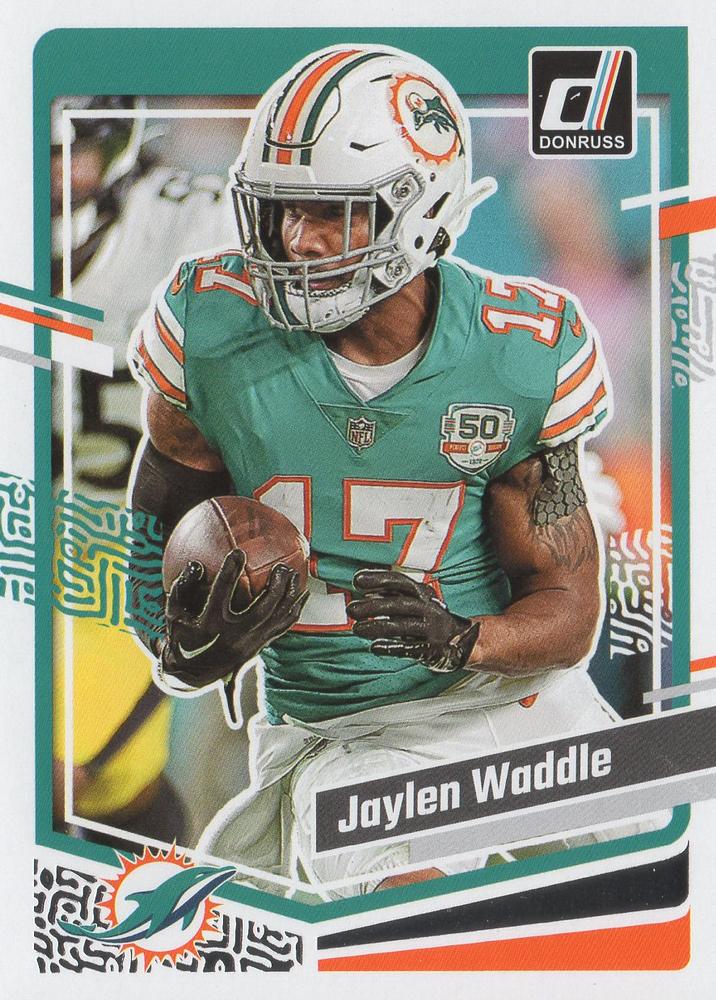 #185b Jaylen Waddle - Miami Dolphins - 2023 Donruss Football