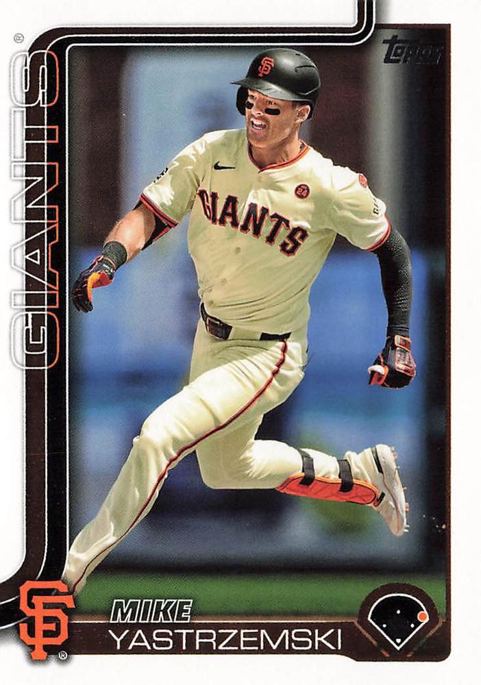 #186 Mike Yastrzemski - San Francisco Giants - 2025 Topps Baseball