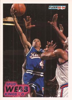 #186 Spud Webb - Sacramento Kings - 1993-94 Fleer Basketball