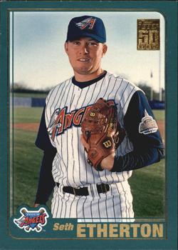 #186 Seth Etherton - Anaheim Angels - 2001 Topps Baseball