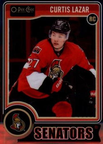 #186a Curtis Lazar - Ottawa Senators - 2014-15 O-Pee-Chee Platinum Hockey