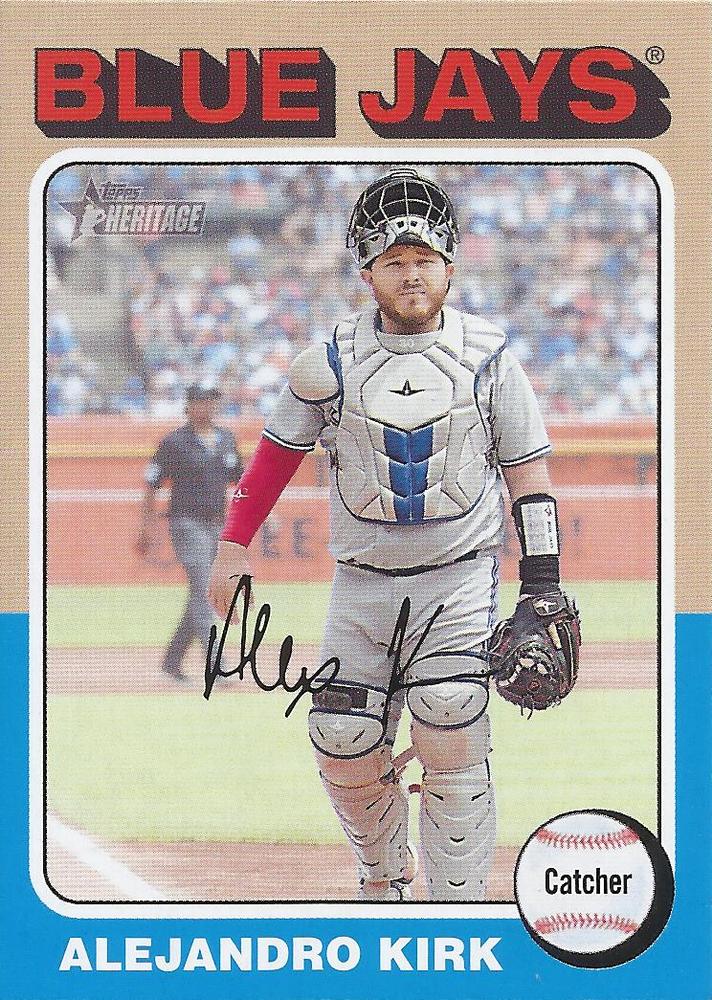 #186 Alejandro Kirk - Toronto Blue Jays - 2024 Topps Heritage Baseball