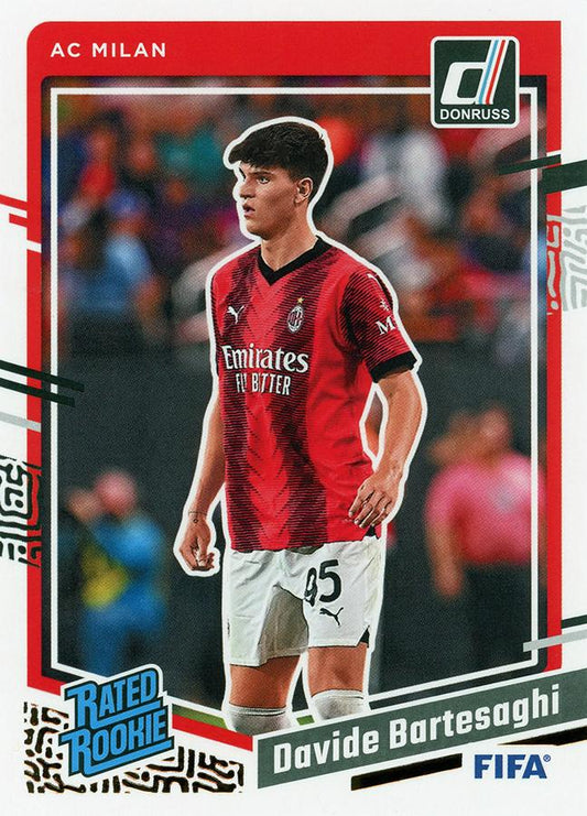 #186 Davide Bartesaghi - A.C. Milan - 2023-24 Donruss Soccer
