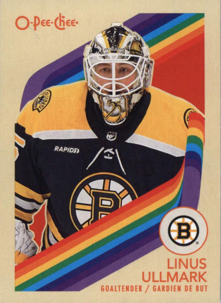 #186 Linus Ullmark - Boston Bruins - 2023-24 O-Pee-Chee - Retro Hockey
