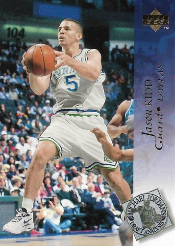 #186 Jason Kidd - Dallas Mavericks - 1994-95 Upper Deck Basketball