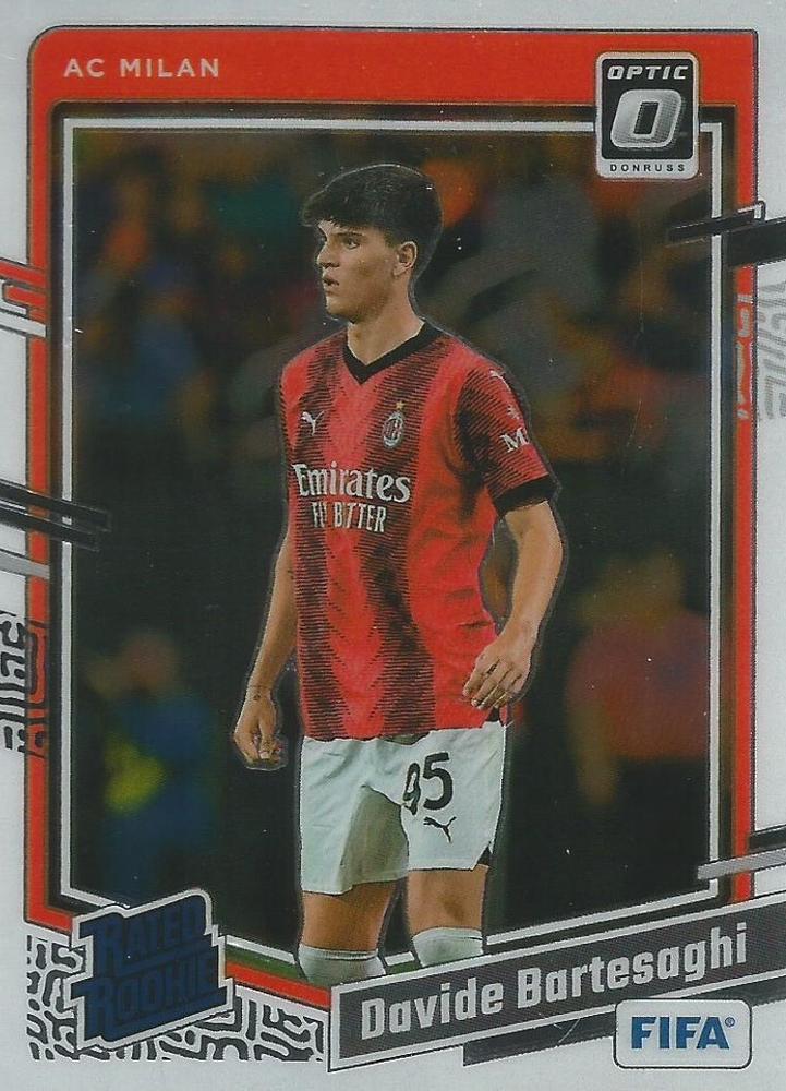 #186 Davide Bartesaghi - A.C. Milan - 2023-24 Donruss - Optic Soccer
