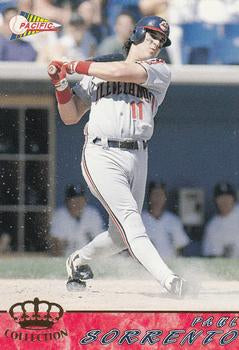 #186 Paul Sorrento - Cleveland Indians - 1994 Pacific Baseball