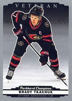 #186 Brady Tkachuk - Ottawa Senators - 2022-23 Parkhurst Champions - Silver Hockey