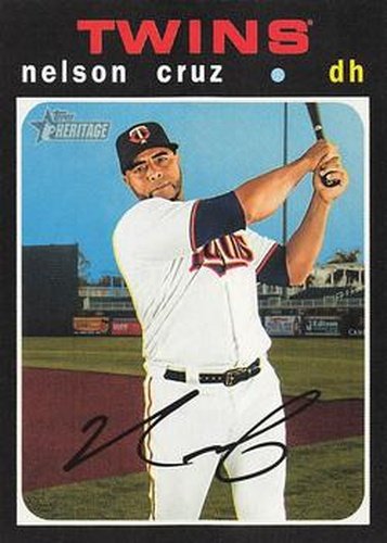 #186 Nelson Cruz - Minnesota Twins - 2020 Topps Heritage Baseball