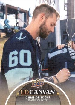 #C186 Chris Driedger - Seattle Kraken - 2021-22 Upper Deck - UD Canvas Hockey